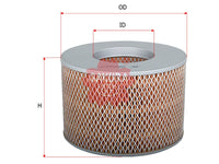 ไส้กรองอากาศ(ไส้กรอง) SAKURA, 17801-61030, A-3325, TOYOTA (124264)