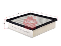 SAKURA,, Air Filter (Element), 1500A608, A-33411, MITSUBISHI