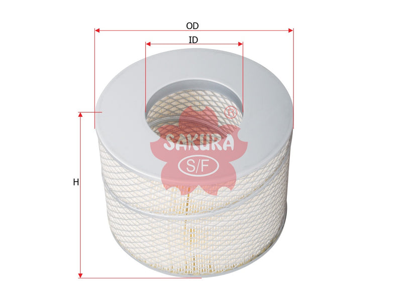SAKURA,, Air Filter (Element), AY120-TY086, A-3370, TOYOTA