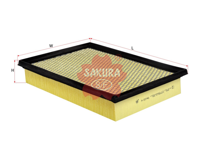 SAKURA,, Air Filter (Element), 17801-0L050, A-33740, TOYOTA