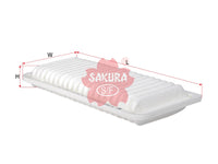 กรองอากาศ(ธาตุ) SAKURA, V9112-0035, A-33800, LEXUS (124291)