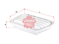 ไส้กรองอากาศ(ธาตุ) SAKURA, V9112-D020, A-33900, DAIHATSU (126888)