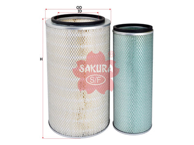 SAKURA,, Air Filter (Element), A751-020+A751-030, A-38150-S, YUTONG