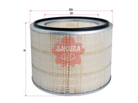 ไส้กรองอากาศ(ไส้กรอง) SAKURA, 4P-0710, A-4403, CATERPILLAR (127293)