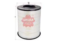 ไส้กรองอากาศ(ธาตุ) SAKURA, 3946497, A-44270, CUMMINS (127295)