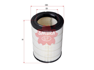 SAKURA,, Air Filter (Element), EAF5107, A-44300, KENWORTH