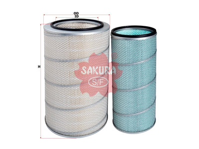SAKURA,, Air Filter (Element), 500190703SET, A-45230-S, IVECO