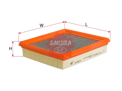 ไส้กรองอากาศ(ไส้กรอง) SAKURA, 2175.134, A-4919, LOMBARDINI (126527)