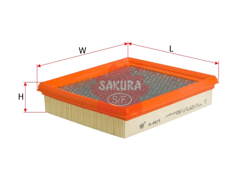 SAKURA,, Air Filter (Element), 2175.134, A-4919, LOMBARDINI