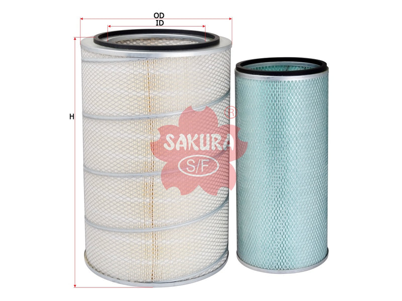 Air Filter (ဒြပ်စင်)၊ SAKURA၊ QY1400-07၊ A-49400-S၊ BEIBEN (127191)