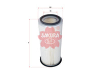 SAKURA,, Air Filter (Element), E9NN9601AA, A-5005, INGERSOLL RAND