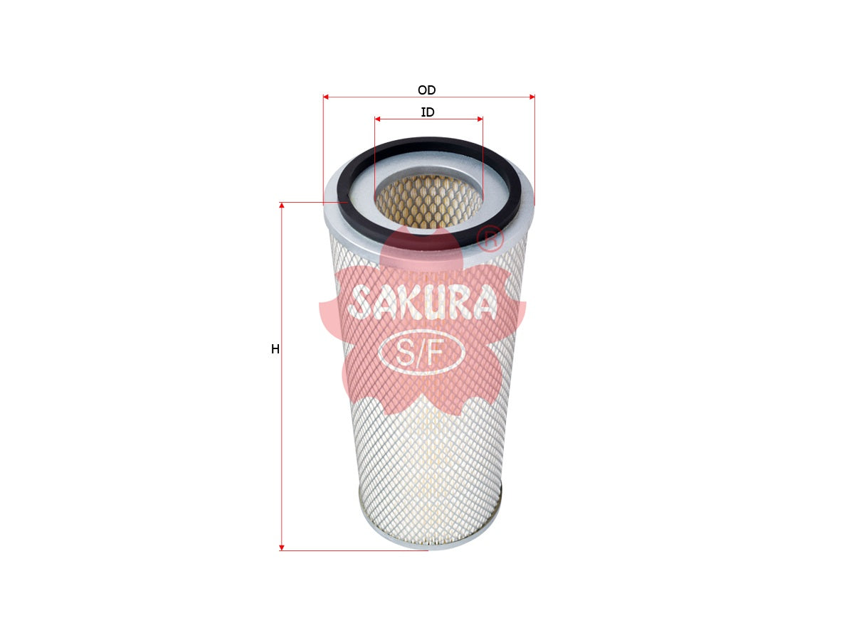 Air Filter (Element), SAKURA, 9641, A-5007, LEYLAND-DAF (125429)