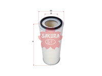 SAKURA,, Air Filter (Element), 9641, A-5007, LEYLAND-DAF