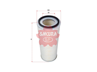 SAKURA,, Air Filter (Element), 9641, A-5007, LEYLAND-DAF