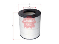 Air Filter (ဒြပ်စင်)၊ SAKURA၊ F6HZ 9601 BC၊ A-5023၊ FREIGHTLINER (126019)