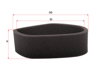 SAKURA,, Air Filter (Element), 119593-18880, A-52190, YANMAR