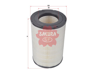 SAKURA,, Air Filter (Element), BF6X9601A, A-5328, VOLKSWAGEN
