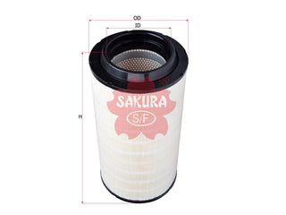 SAKURA,, Air Filter (Element), 476 094 00 04, A-5331, MERCEDES-BENZ