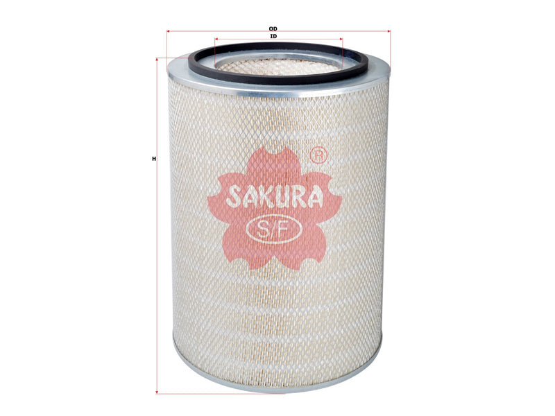 กรองอากาศ(ไส้กรอง) SAKURA, 8.319.143.188.0, A-53350, MERCEDES-BENZ (125186)