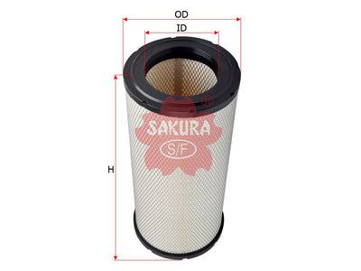 SAKURA,, Air Filter (Element), BNP534816, A-53380, PETERBILT