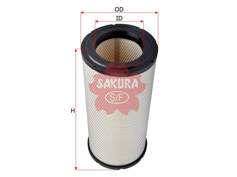SAKURA,, Air Filter (Element), BNP534816, A-53380, PETERBILT