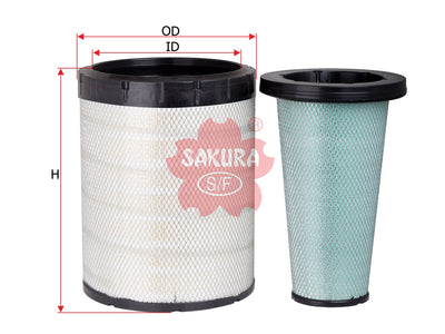 SAKURA,, Air Filter (Element), 3551814-C1+3551815-C1, A-5441-S, INTERNATIONAL TRUCKS