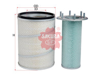 ไส้กรองอากาศ(ไส้กรอง) SAKURA, 4M-8047+4M-8048, A-5507-S, CATERPILLAR (126530)
