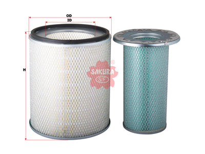 SAKURA,, Air Filter (Element), 4M-9334+9S-9972, A-5522-S, CATERPILLAR
