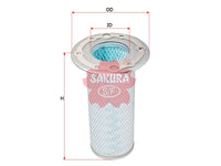 Air Filter (ဒြပ်စင်)၊ SAKURA၊ 8N-4901၊ A-5530၊ CATERPILLAR (127060)