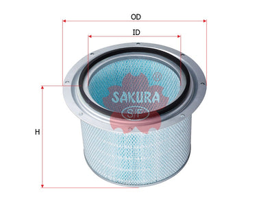 SAKURA,, Air Filter (Element), 8N-2556, A-5533, CATERPILLAR