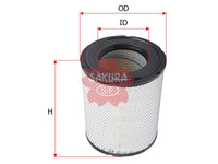 ไส้กรองอากาศ(ไส้กรอง) SAKURA, AY120-UD502, A-5539, HITACHI (123681)