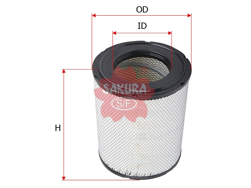 SAKURA,, Air Filter (Element), AY120-UD502, A-5539, HITACHI