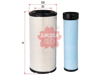 SAKURA,, Air Filter (Element), 131-8902+131-8903, A-5541-S, LIUGONG