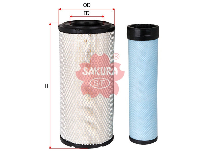 SAKURA,, Air Filter (Element), 131-8902+131-8903, A-5541-S, LIUGONG