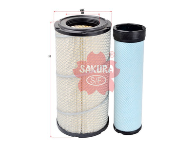 SAKURA,, Air Filter (Element), 40C0496, A-5541M-S, CATERPILLAR