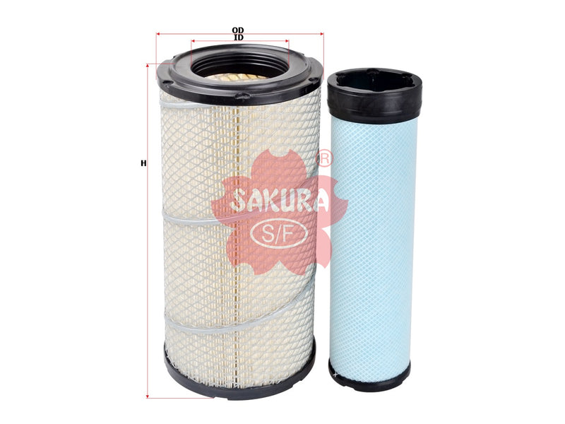 ไส้กรองอากาศ(ไส้กรอง) SAKURA, 40C0496, A-5541M-S, CATERPILLAR (123130)