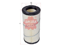 ไส้กรองอากาศ(ไส้กรอง) SAKURA, 40C0496, A-5541M, IVECO (123132)