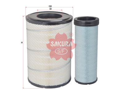 SAKURA,, Air Filter (Element), 6I-2503+6I-2504, A-5558M-S, KOMATSU