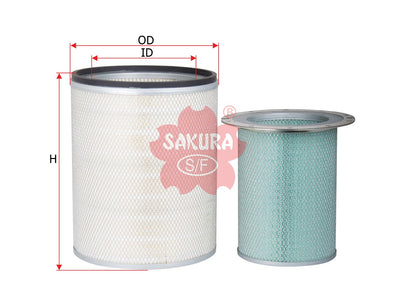 SAKURA,, Air Filter (Element), 8N-5313+6N-6444, A-5572-S, CATERPILLAR