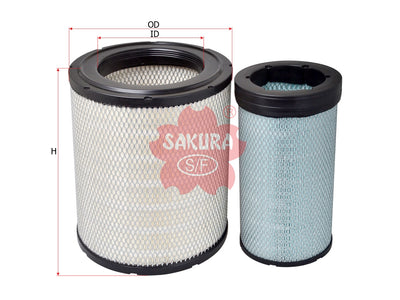 SAKURA,, Air Filter (Element), 6I-0273+6I-0274, A-5573M-S, CATERPILLAR