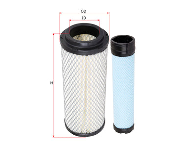 SAKURA,, Air Filter (Element), AEM2760+AES2761, A-5597-S, CATERPILLAR