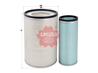 SAKURA,, Air Filter (Element), 6115-81-7602, A-5604-S, KOMATSU