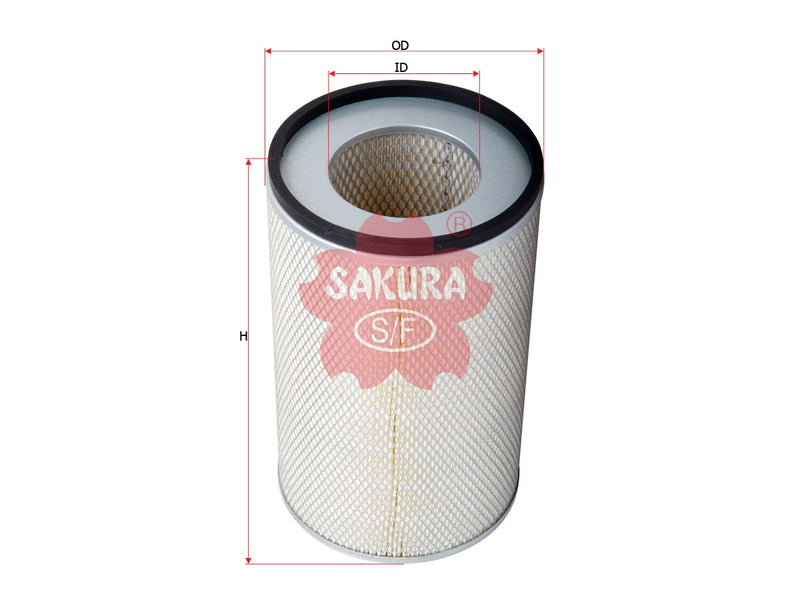 ไส้กรองอากาศ(ไส้กรอง) SAKURA, 6112-83-7610, A-5605, KOMATSU (123198)