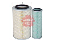 Air Filter (ဒြပ်စင်)၊ SAKURA၊ 6141-81-7030၊ A-5608-S၊ KOMATSU (126480)