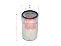 SAKURA,, Air Filter (Element), 6691-81-7210, A-5623, KOMATSU