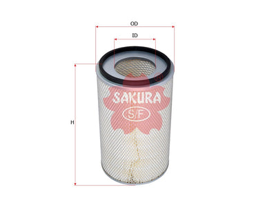 SAKURA,, Air Filter (Element), 6691-81-7210, A-5623, KOMATSU
