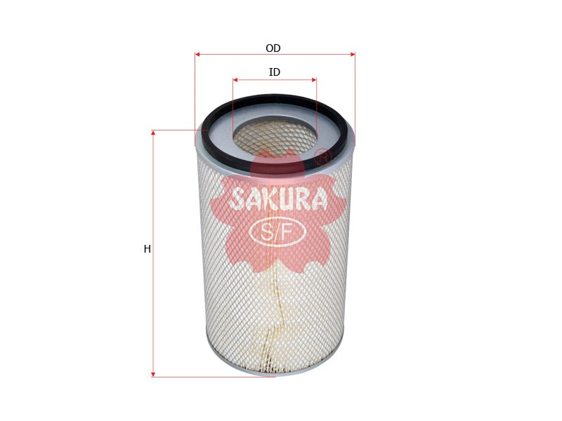 SAKURA,, Air Filter (Element), 6691-81-7210, A-5623, KOMATSU