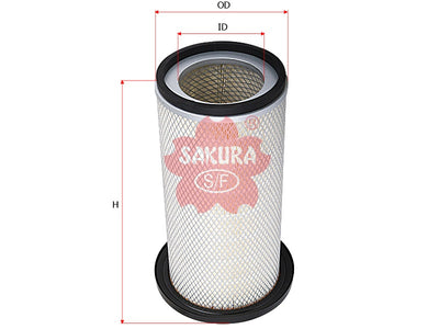 SAKURA,, Air Filter (Element), 600-181-6550, A-5627, CATERPILLAR