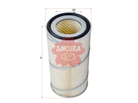 ไส้กรองอากาศ(ไส้กรอง) SAKURA, 6487800, A-5628, HITACHI (123026)