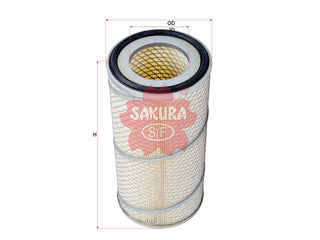 SAKURA,, Air Filter (Element), 6487800, A-5628, HITACHI
